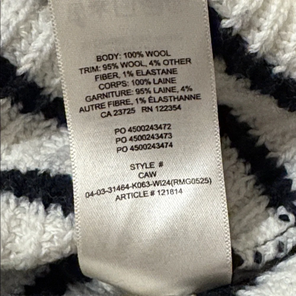 Aritzia Cream and Black Striped Sweater - Picture 4 of 8